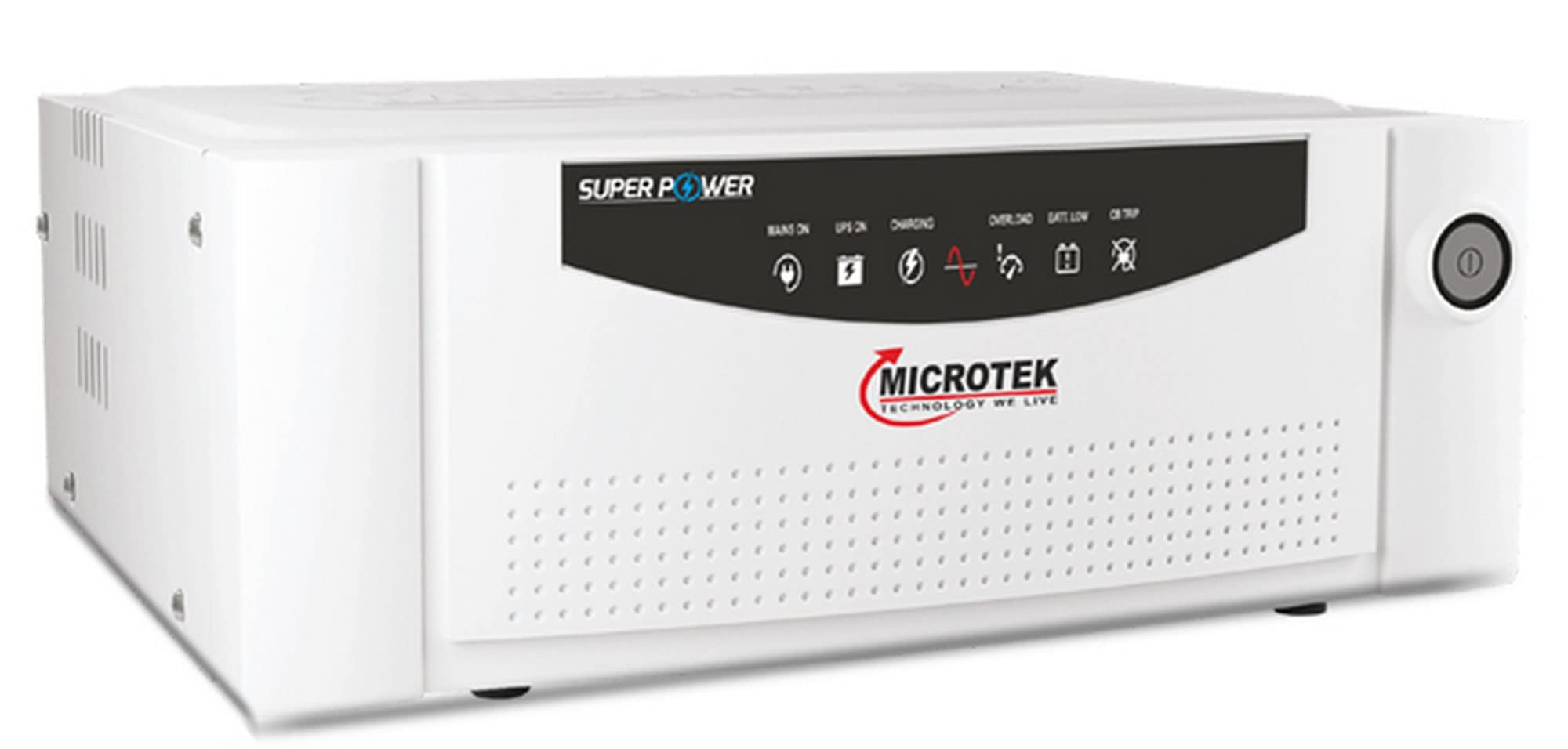 Microtek Super Power 700 Advanced Digital 600VA/12V Inverter, Support 1 Battery With 2 Year Warranty for Home, Office & Shops