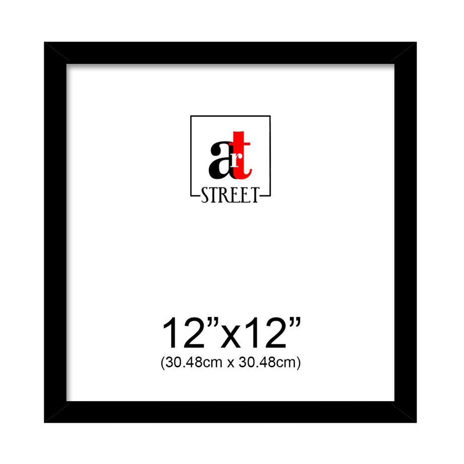 Art Street Synthetic Table/Wall Photo Frame for Home Décor (12" x 12", Black)