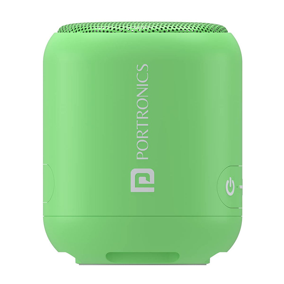 Portronics SoundDrum 1 10W TWS Portable Bluetooth 5.3 Speaker with Powerful Bass, Inbuilt-FM & Type C Charging cable included(Green)