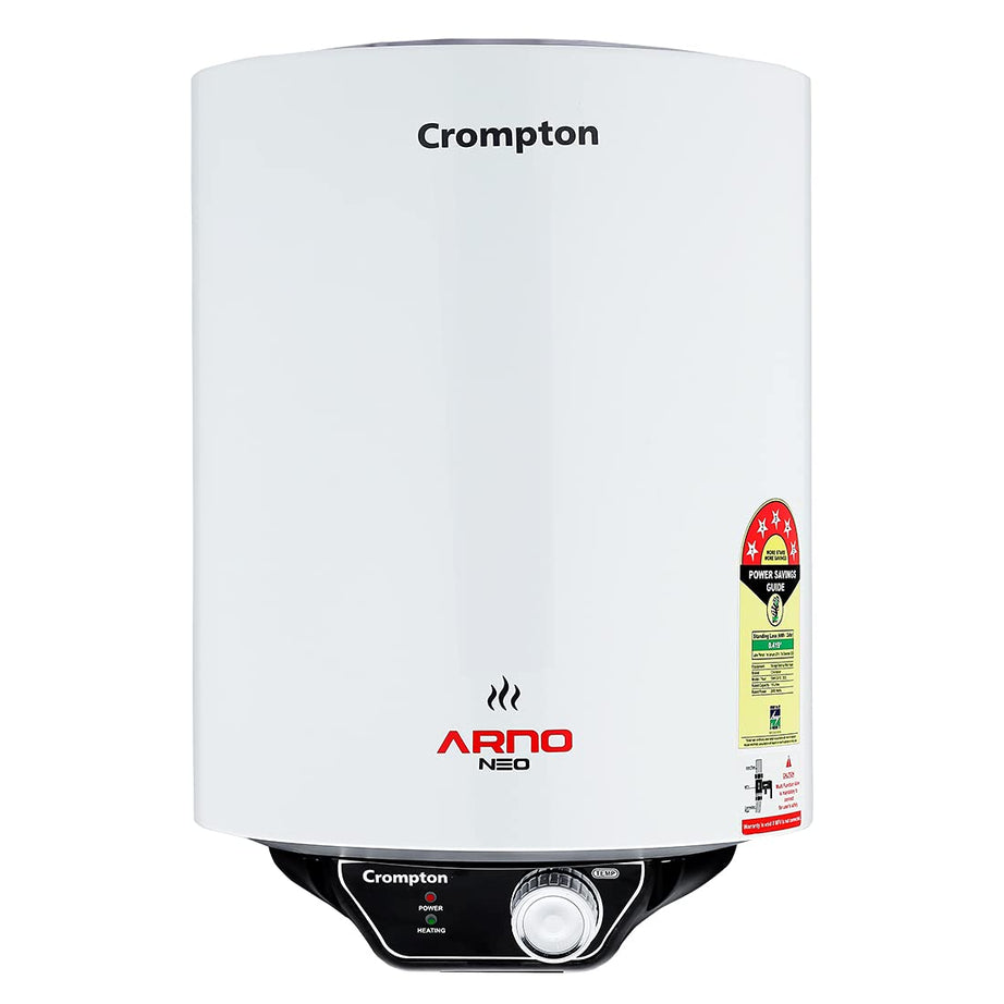 Crompton Arno Neo 10-L 5 Star Rated Storage Water Heater with Advanced 3 Level Safety (White)