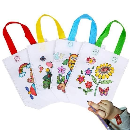 TERA 13 Birthday Gift Bag For Kids (12 Pcs) Return Gifts Carry Bag For Girls, Shopping Bag, Multipurpose Bag, Gift Bag, Painting Coloring Bag For Boys, Carry Bag For Girls & Kids