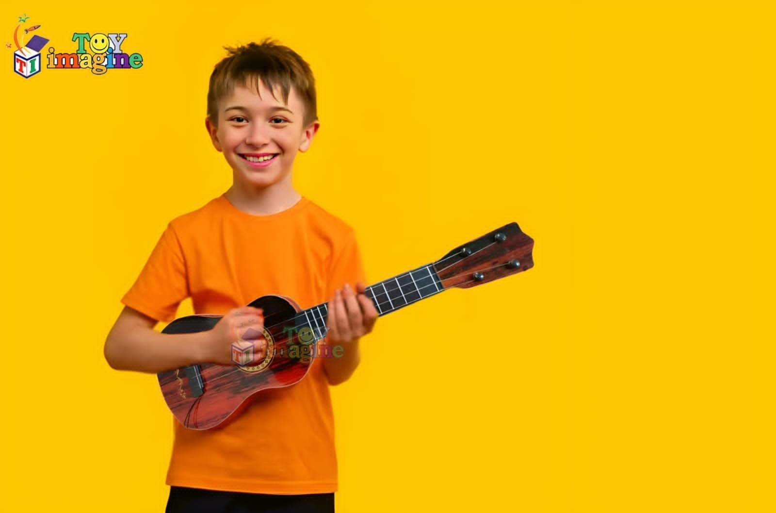 Toy Imagine� Guitar Toy 4-String Acoustic Music Learning Toys | Sound Toys Best Gift for Kids | Musical Instrument Educational Toy Guitar for Beginner | Age 3 - 6 (Product Colour May Vary) 18�