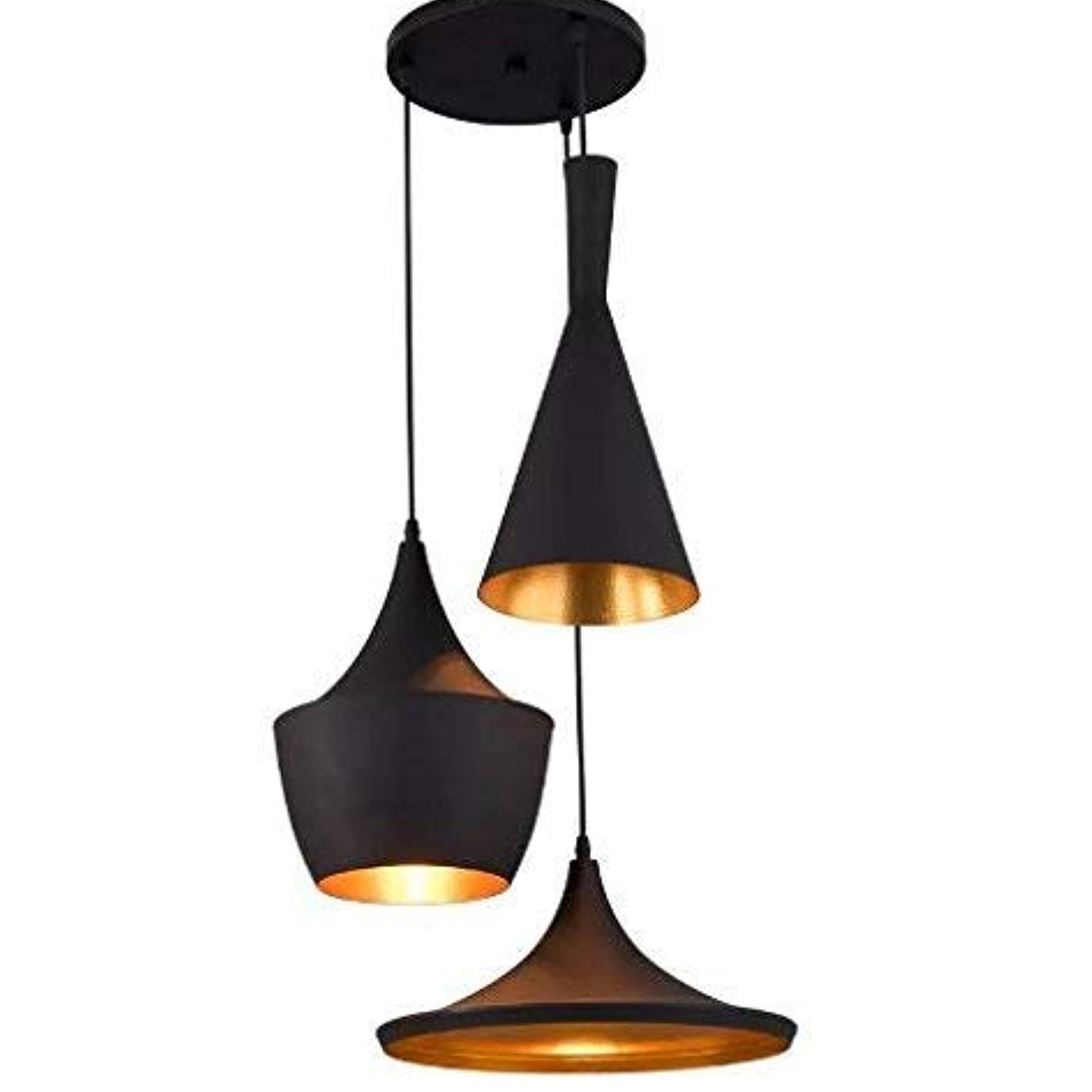 Groeien newPT-X3VH-0ZIP 40-Watts Antique Hanging Lamp, Black (Round, Pack of 1,Metal)