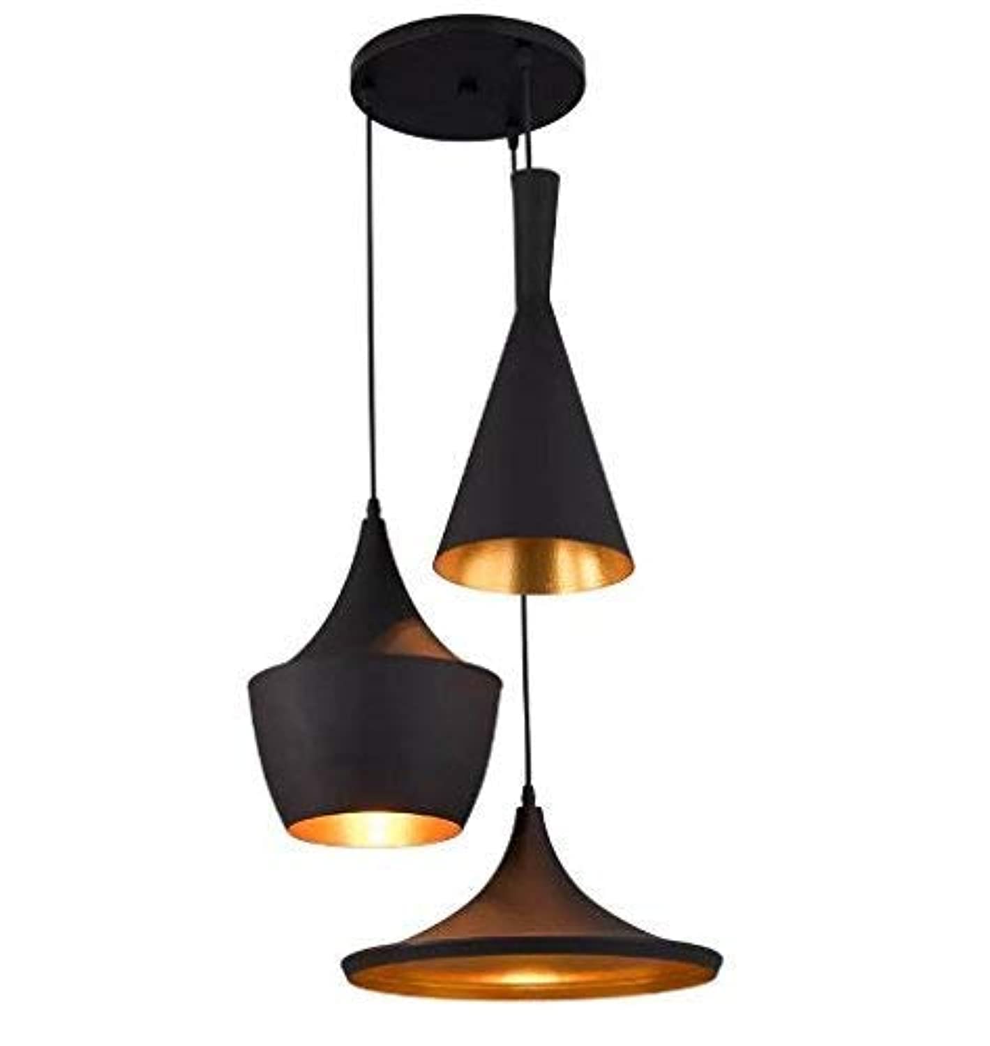 Groeien newPT-X3VH-0ZIP 40-Watts Antique Hanging Lamp, Black (Round, Pack of 1,Metal)