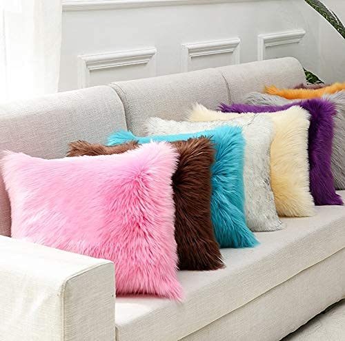 Homescape Microfiber Ultra Soft Smooth Throw Pillow Cushion for Home Decor Decorating Your Couches Or Sofas in Living Room Size-12 X 12 Inch (Multicolour, Set of 5)