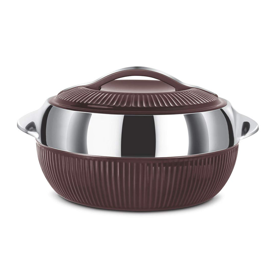 Milton Fiesta 1500 Insulated Inner Stainless Steel Casserole, 1370 ml, Brown Silver