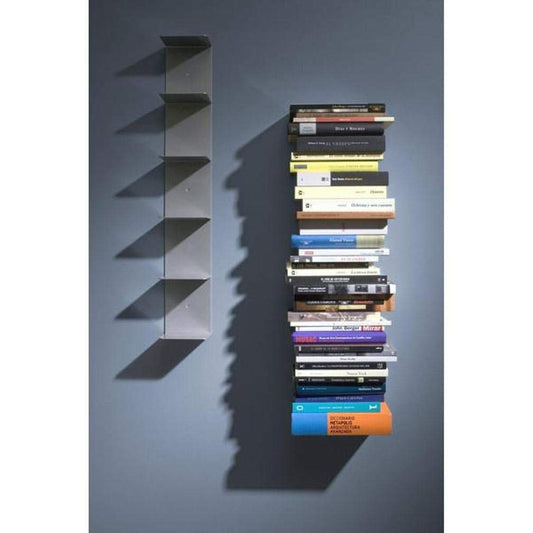 Indian Decor. 4137 Floating Book Shelf Tower Type/Book Cases/Metal Book Shelf/Wall Decor - Grey