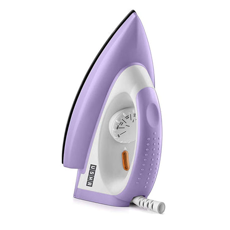 USHA Plastic (Renewed) Usha Armour Ar1100Wb 1100 Watts Non Stick Soleplate Dry Iron With Isi Mark (Purple)