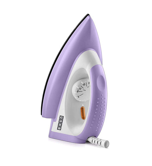 USHA Plastic (Renewed) Usha Armour Ar1100Wb 1100 Watts Non Stick Soleplate Dry Iron With Isi Mark (Purple)