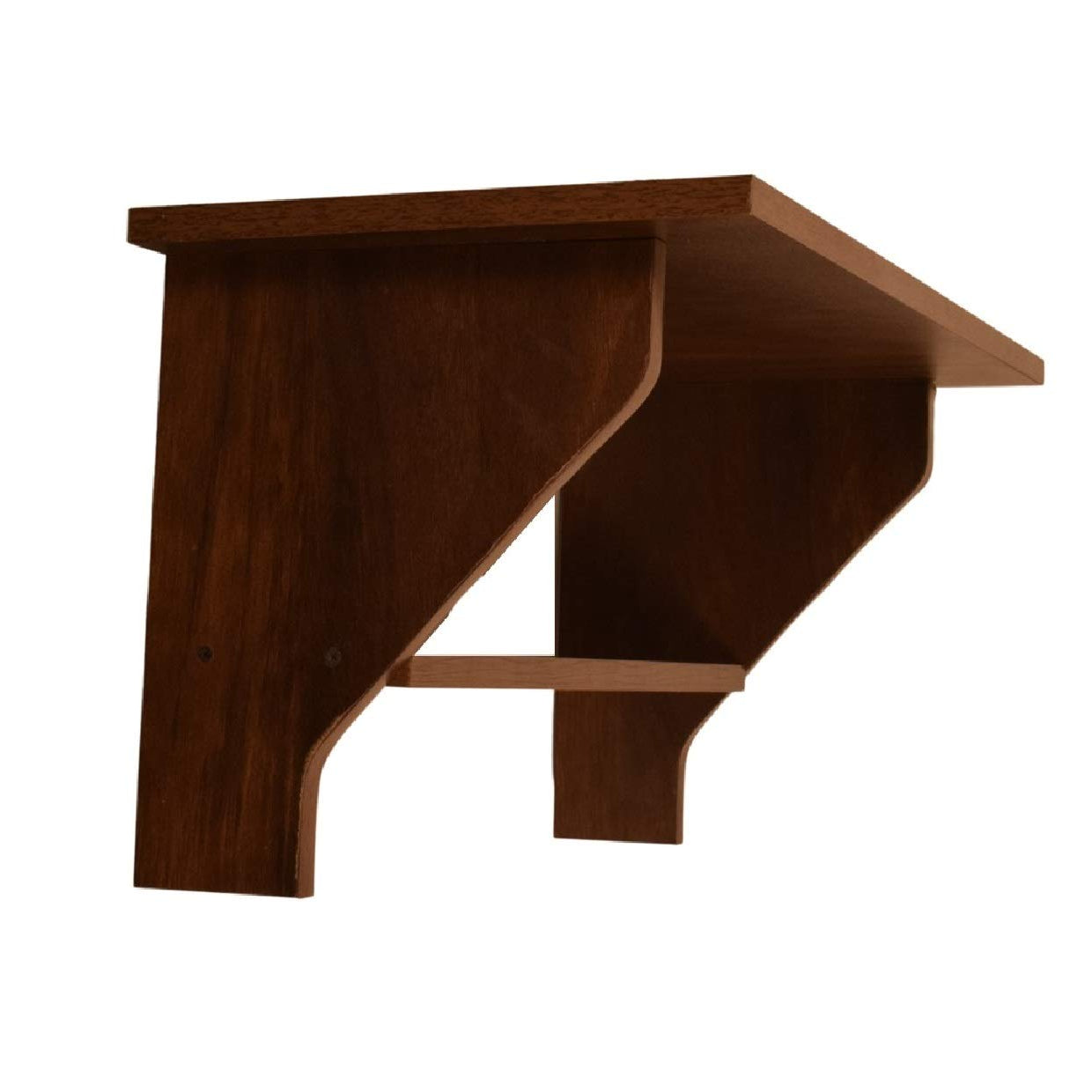 Purple Furnitureᵀᴹ Traditional Prayer Shelf (24x12x12 inch, Walnut Finish, Do It Yourself)