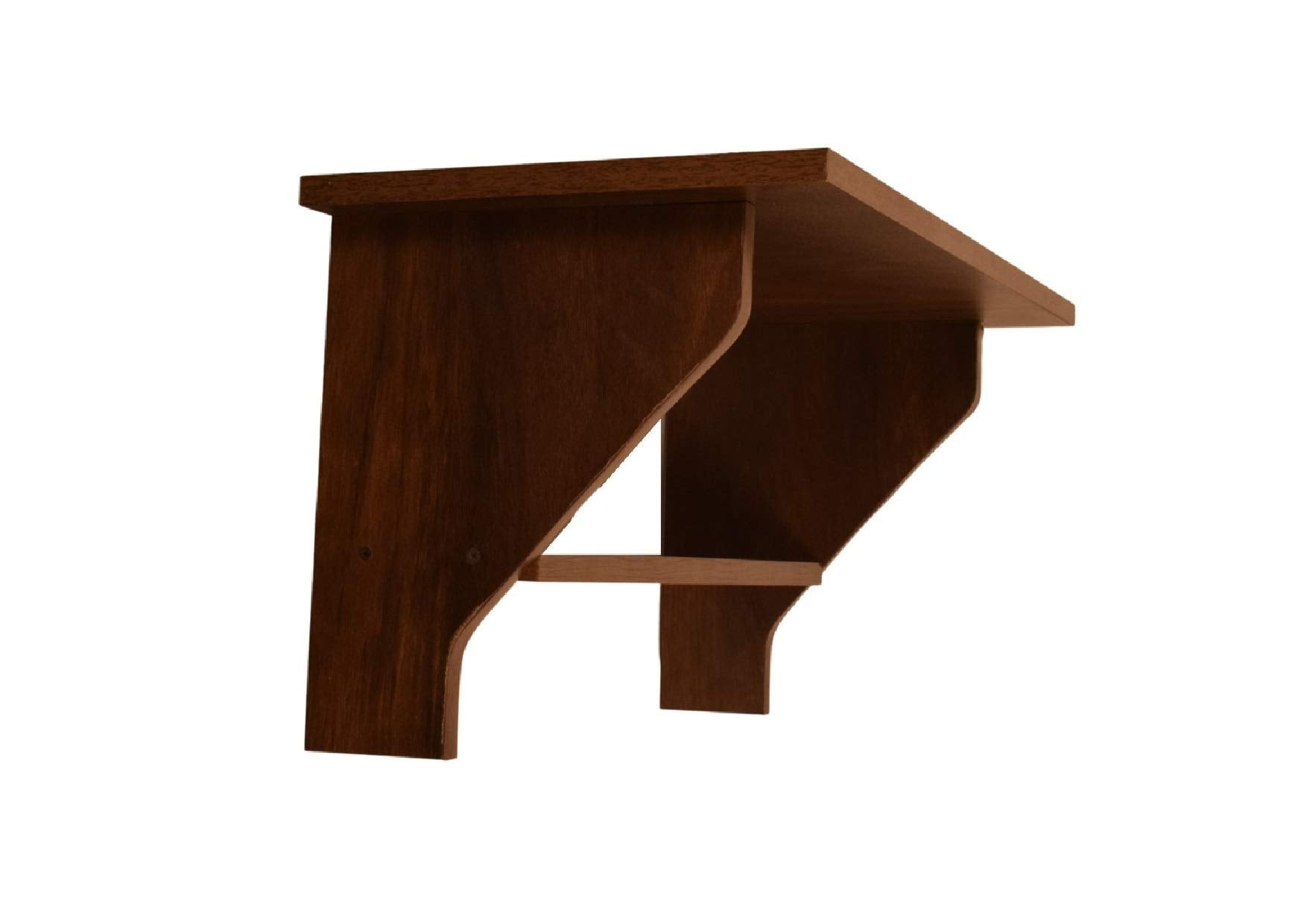 Purple Furnitureᵀᴹ Traditional Prayer Shelf (24x12x12 inch, Walnut Finish, Do It Yourself)