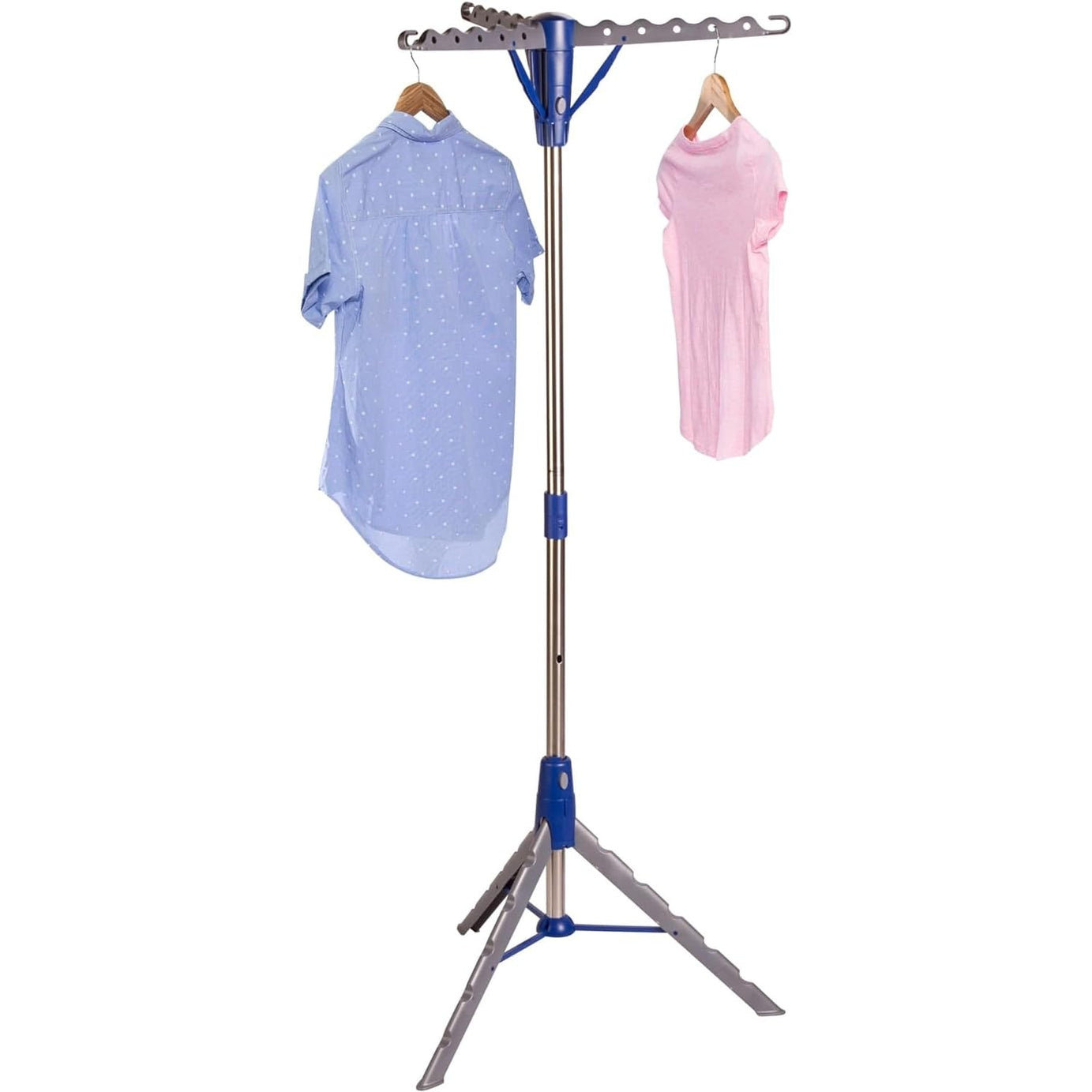 Panchhi Store Clothes Stand for Drying Folding Folding Clothes Dryer Rack Stainless Steel 1 Layer Cloth Stand for Drying Clothes Foldable Heavy Duty Single Pole Cloth Stand for Balcony Room Home