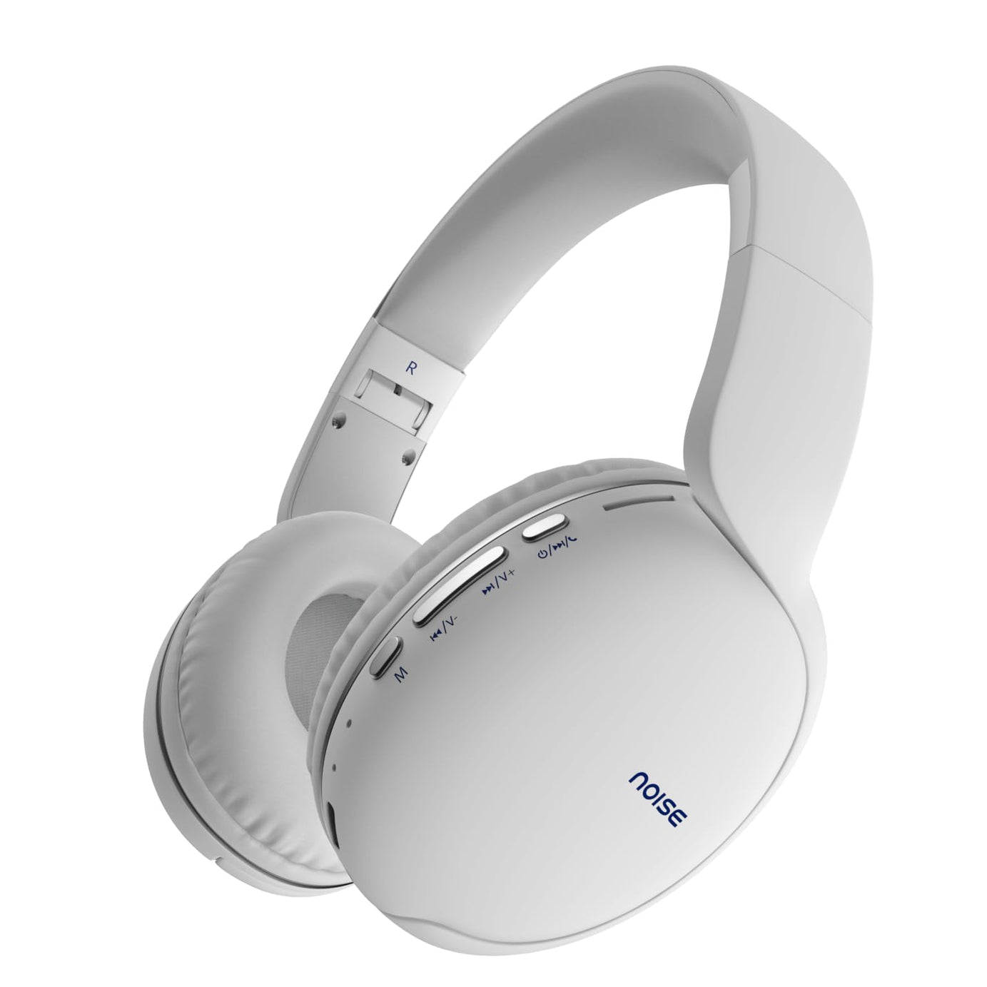 Noise Two Wireless On-Ear Headphones with 50 Hours Playtime, Low Latency(up to 40ms), 4 Play Modes, Dual Pairing, BT v5.3 (Calm White)