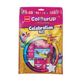 Cello ColourUp Celebration Kit | Colouring Kit includes Crayons, Sketch Pens, Coloured Pens & Activity Book | Ideal for Kids Gifting