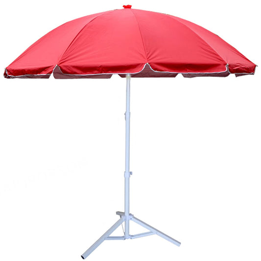 RAINPOPSON® Garden Umbrella for Men and Women Outdoor Big Size With Stand Waterproof/Sunlit Proof Super Cloth Patio Garden Outdoor Umbrella (6ft/36in) (Red)