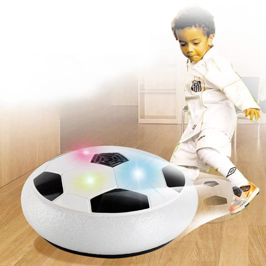 VGRASSP Hover Soccer Ball, Soft Eva Material Foam Bumper Air Indoor Football Made in India for Kids, Toy with Multi Colour LED Lights, Best Gifts for Toddlers, Boys and Girls (Color as per Stock)