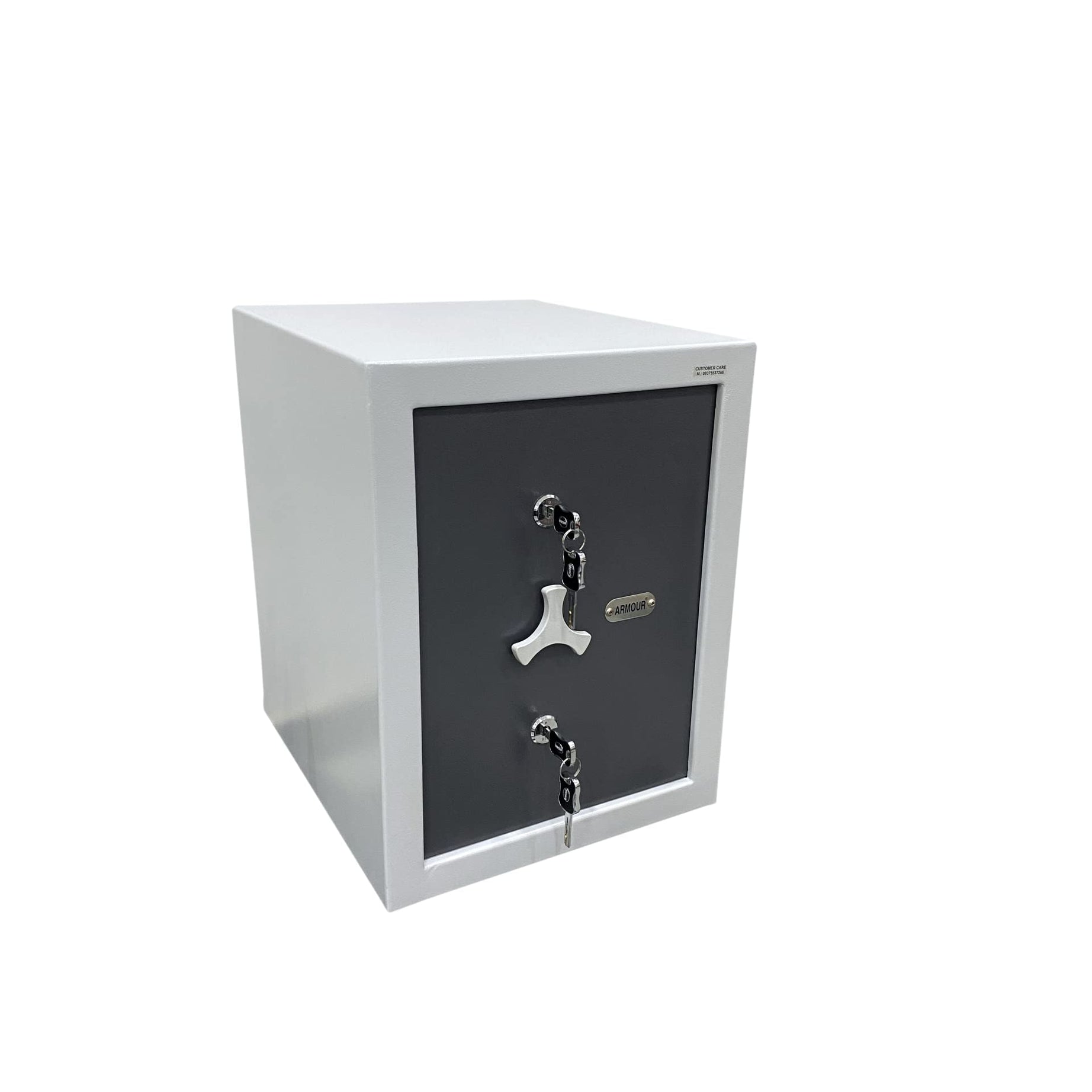 ARMOUR (89 Litre) Mechancal Safe Locker, With 2 Key Locking System & 3 Live Door Bolt - Manual Key Lock Box -Mild Steel Security Solution For Home Office Shop Money Cash Jewelery- 16 x 19 x 21 IN, 89L