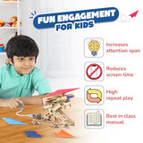 Smartivity 2in1 Hydraulic Aeroplane & Dart Launcher Toy for Kids 6-14 Years Old | Birthday Gifts for Boys & Girls | DIY Science Toy for Kids 6,7,8,9,10,11,12,13,14 YearsI STEM Wooden Construction Game