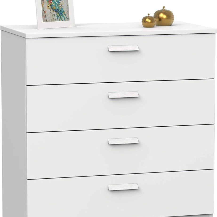 Furnilife Chest of Drawers, High Density White