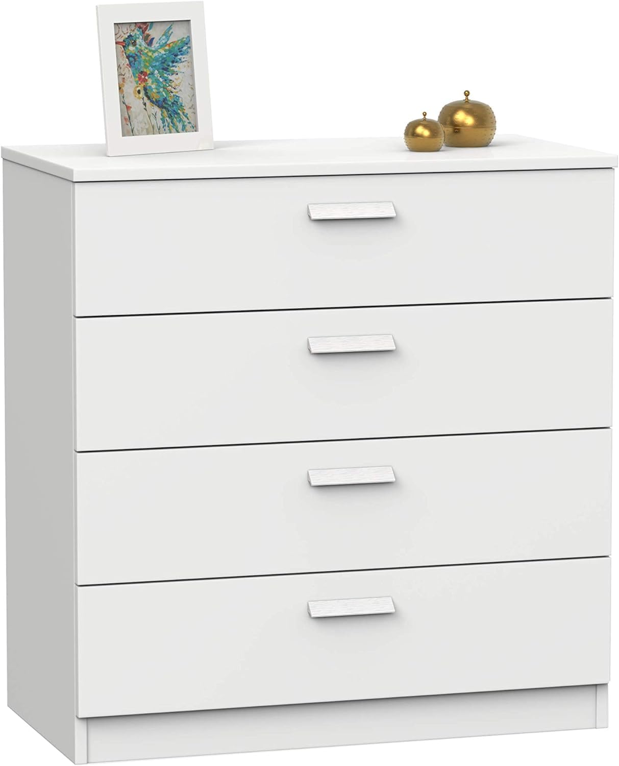 Furnilife Chest of Drawers, High Density White