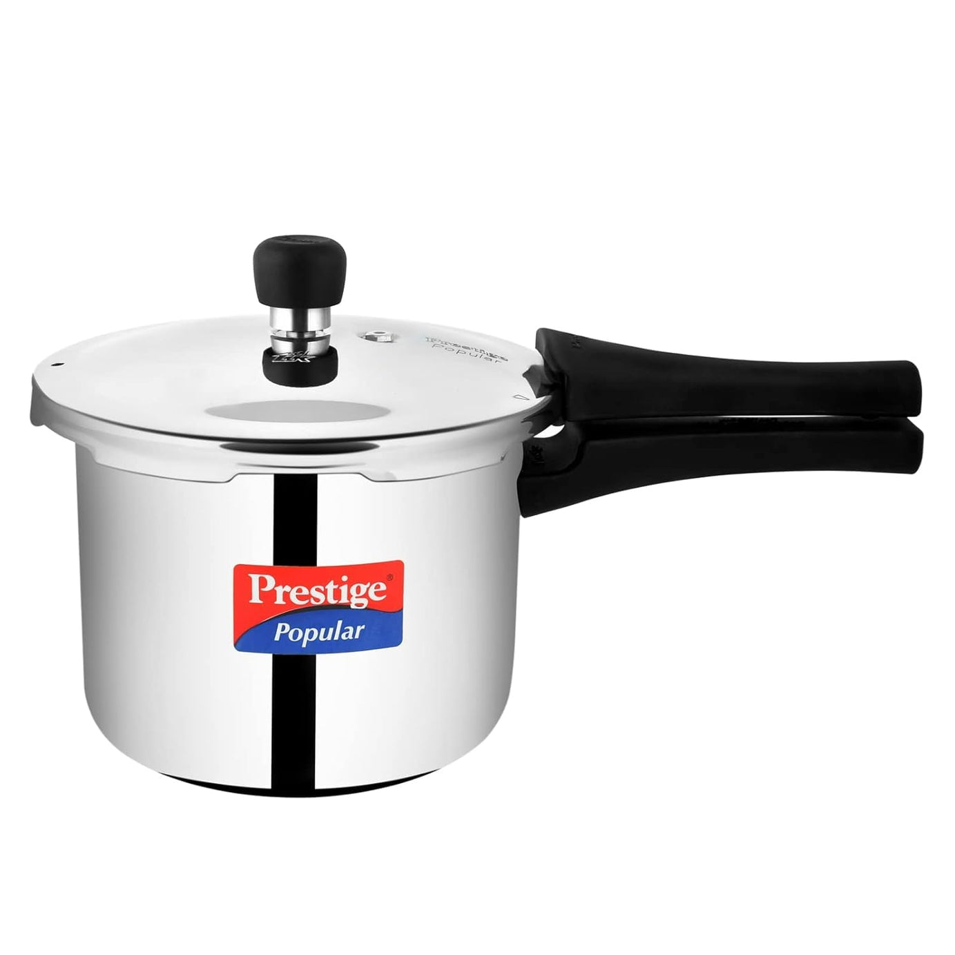 Prestige Popular Stainless Steel Outer Lid Pressure Cooker, 3 Litres, Silver