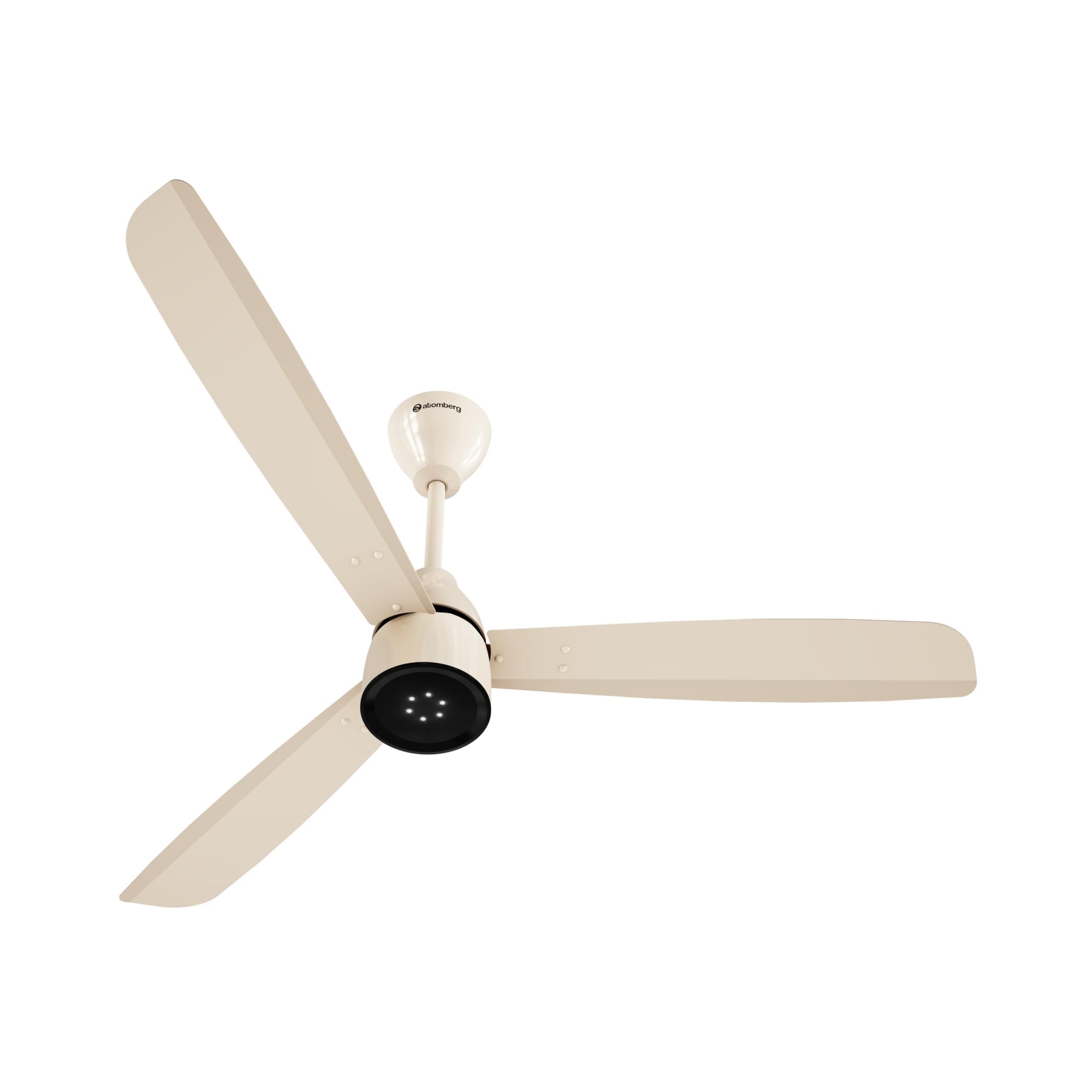 atomberg Renesa Enzel 1200mm BLDC Ceiling Fan with Remote Control | BEE 5 star Rated Energy Efficient Ceiling Fan | High Air Delivery with LED Indicators| 1+1 Year Warranty (Seasand Ivory)