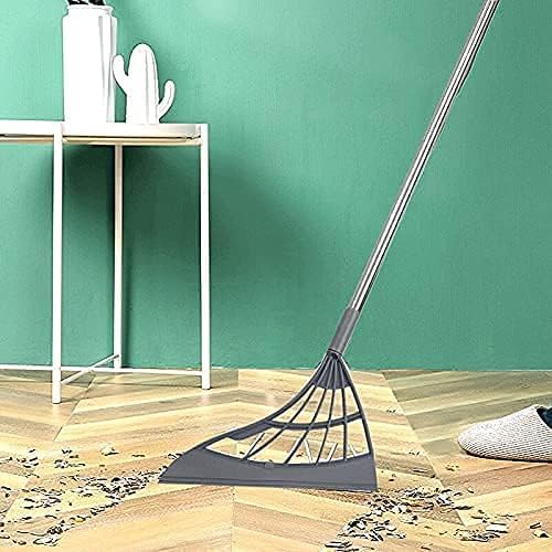 DIGSMORDEN Multifunction 2-in-1 Sweeper Mop & Glass Wiper, Magic Broom Bathroom Cleaner, Standard Size The Floor and Remove Dirt and Hair Remover for Living Room, Kitchen, Bathroom (Multicolor)