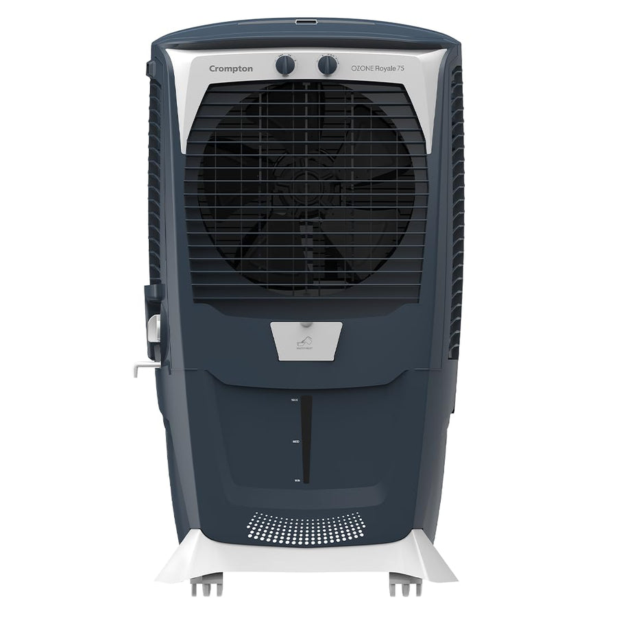 Crompton Ozone Royale 75 Litres Desert Air Cooler for home | Large & Easy Clean Ice Chamber | High Density Honeycomb Pads | Everlast Pump | Humidity Control | Auto Fill & Drain Function