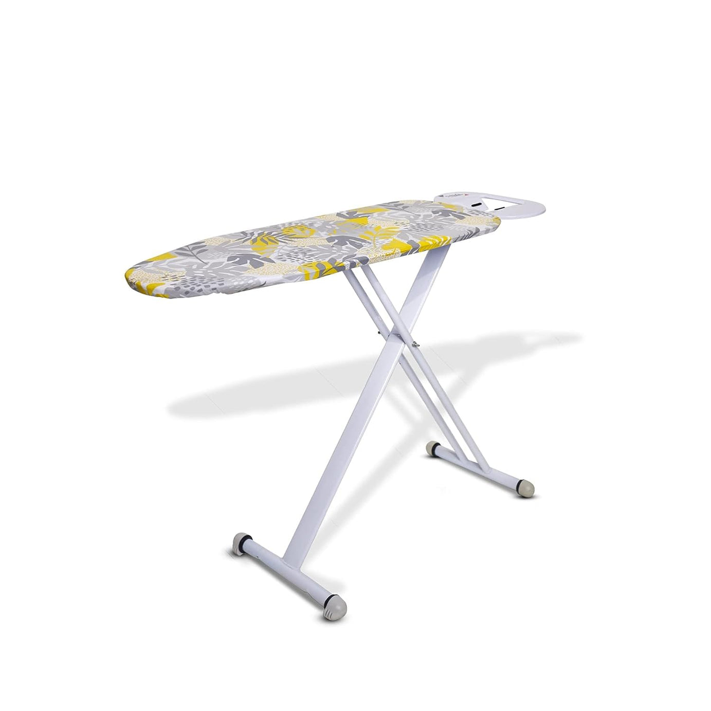 Peng Essentials Salzburg Iron Table for Ironing Clothes - Floral, Surface 97x34 cm | Anti-Slip Feet, Heat-Resistant, Elliptical Leg Design, Iron Rest with Silicon Stopper | Space-Saving Ironing Board