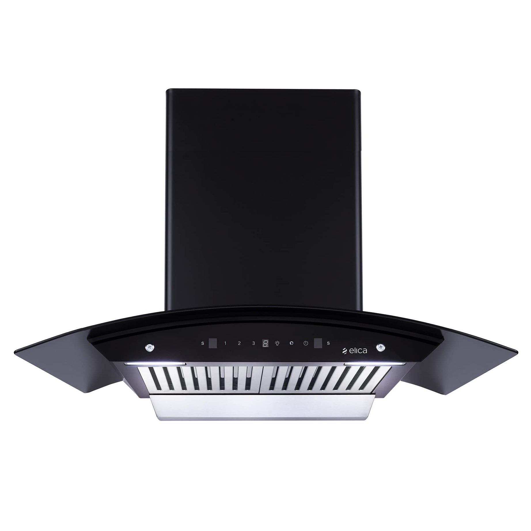 Elica 90cm 1200 m3/hr Autoclean Baffle Filter Kitchen Chimney with 15 Years Warranty (WD BF 906 HAC LTW MS NERO)