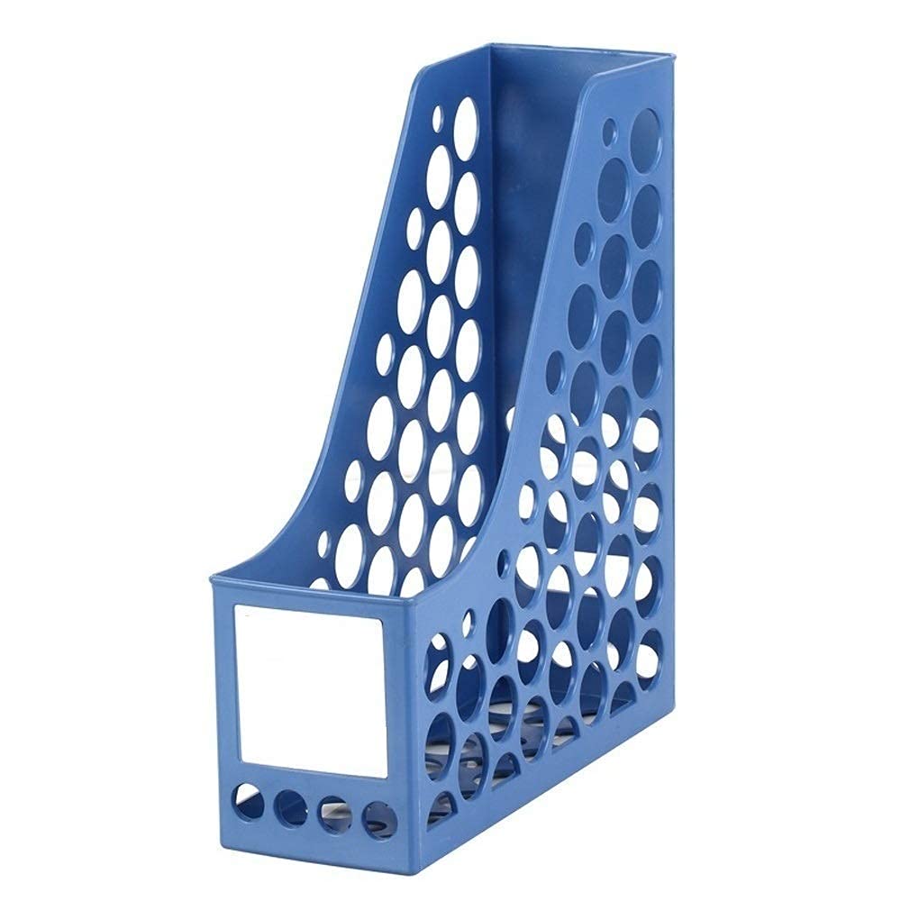 POXEFLIP File Plate 1 Section 1 Compartments Plastic File Rack Paper Magazine Holder Multipurpose Plastic 1 Sections File Rack Plate