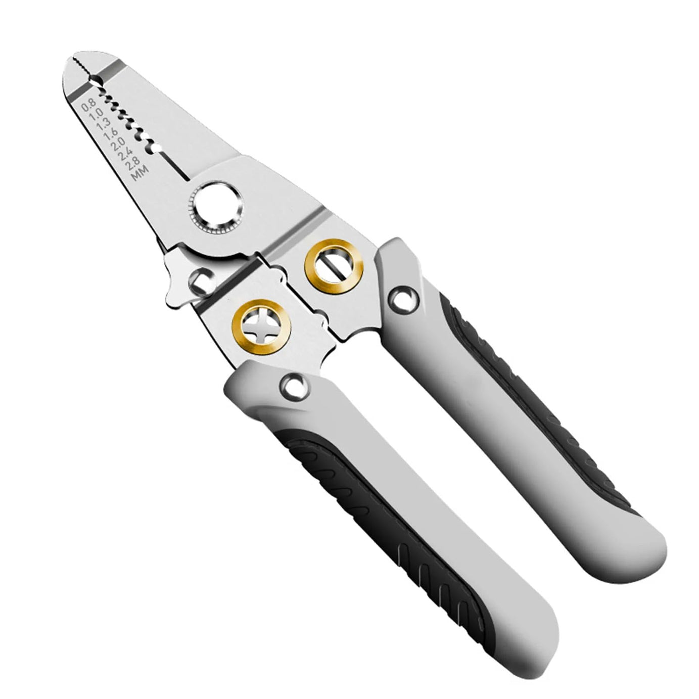 Wire Stripper and Cutter Pliers Tools For Electricians 6-in-1 Multifunctional Wire and Cable Stripping, Cutting, Winding, Crimping Precision Stainless Stee Hand Tool for Electrician Decrustation Tool