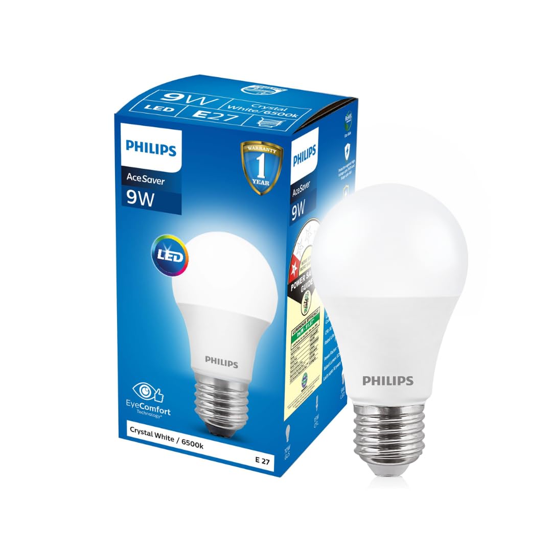 PHILIPS 9W E27 LED Cool Day Light LED Bulb, Pack of 1 (929001176814)