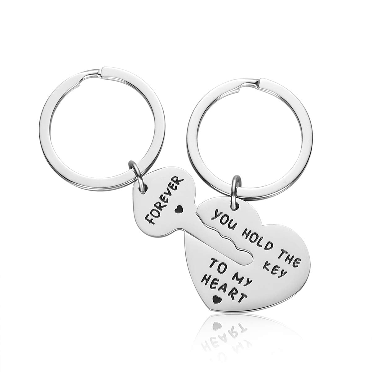 Couple Gifts for Boyfriend and Girlfriend - You Hold The Key To My Heart Couple Keychain for Him and Her, Valentine's Day Birthday Gifts for Boyfriend Girlfriend, His and Her Gifts