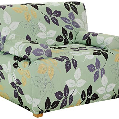 Amazon Brand - Solimo Polyester Spandex Stretchable Sofa SLIPCOVER (1 Seater, Green)