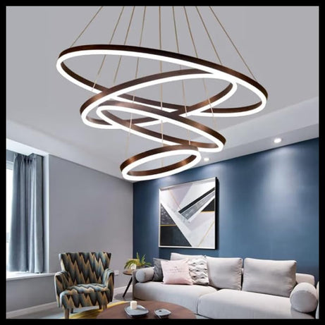 Smartway®- Chandelier for living room,modern,dining table,hall,hanging ceiling light,pendant lamp, 104 Watt Nyala,Smart Voice Assist (Google, Alexa), App Control