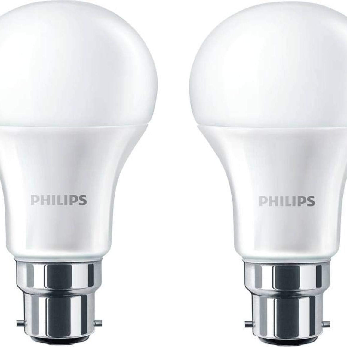 Philips A60 Stellar Bright 14W B22 LED Bulb 1260lm, Warm White, Pack of 2