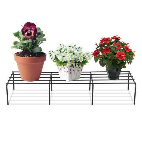 AB99 COLLECTION Anti Rust Metal Plant Stand for Balcony Garden, Flower Pot Stand for Balcony Set of 2 Pot Stand, Indoor & Outdoor Pot Stand, Garden Plant Pot Holder Stand (60 CM)