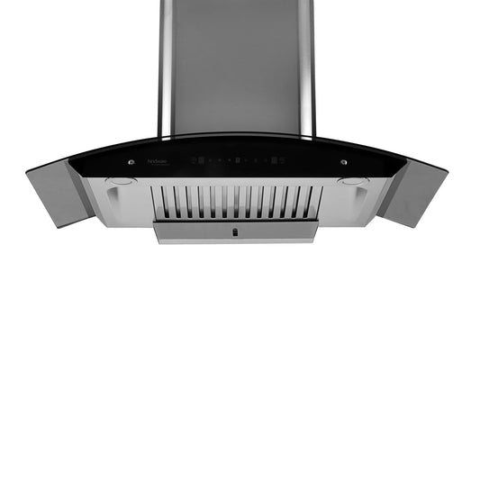 Hindware Smart Appliances Nevio Plus 90 with 1400 m³/hr* CMH | Autoclean technology | Motion sensor Glass chimney for kitchen | Baffle filter