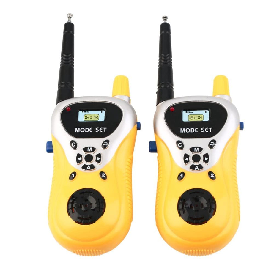 VGRASSP Walkie Talkie Toys for Kids 2 Way Radio Toy for 3-12 Year Old Boys Girls, Up to 20 Meter Outdoor Range Yellow