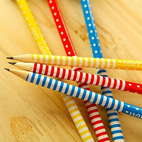 PARTEET Cartoon Printed Pencils with Eraser for Kids (Pack of 24)