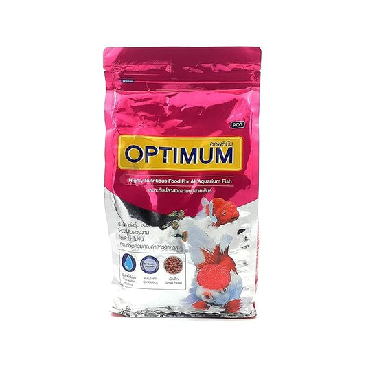 TED TABBIES Optimum Fish Food-500Gm(Mini Pellet) Highly Digestible & Added With Fish Meal, Corn Protein Meal & Fish Oil Highly Nutritious Fish Food For All Life Stages Aquarium Fish