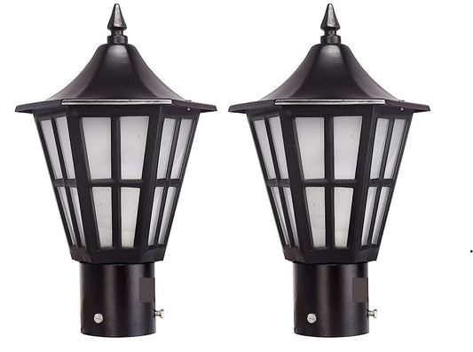 G CHHARIYA TRADERS GATE LIGHT for HOME GATE PILLAR WATERPROOF PACK of 2 (BULB NOT INCLUDED)