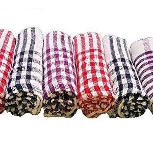 Easy Chef Cotton Kitchen Towel, Dish Cloths, Wiping Cloths (Multicolour) - Pack of 6