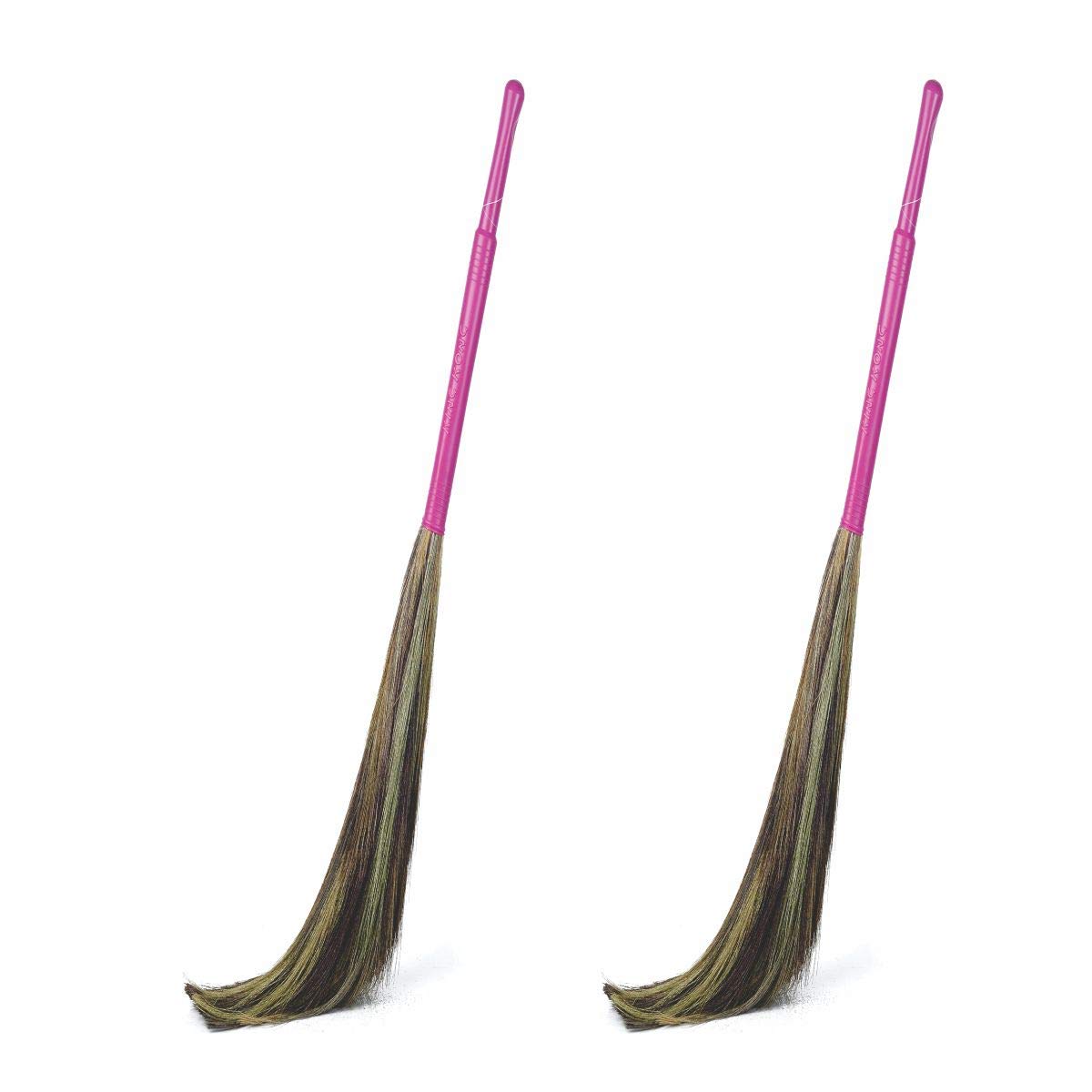 GALA King Kong Grass Floor Broom - Meghalaya Grass (Pack of 02)