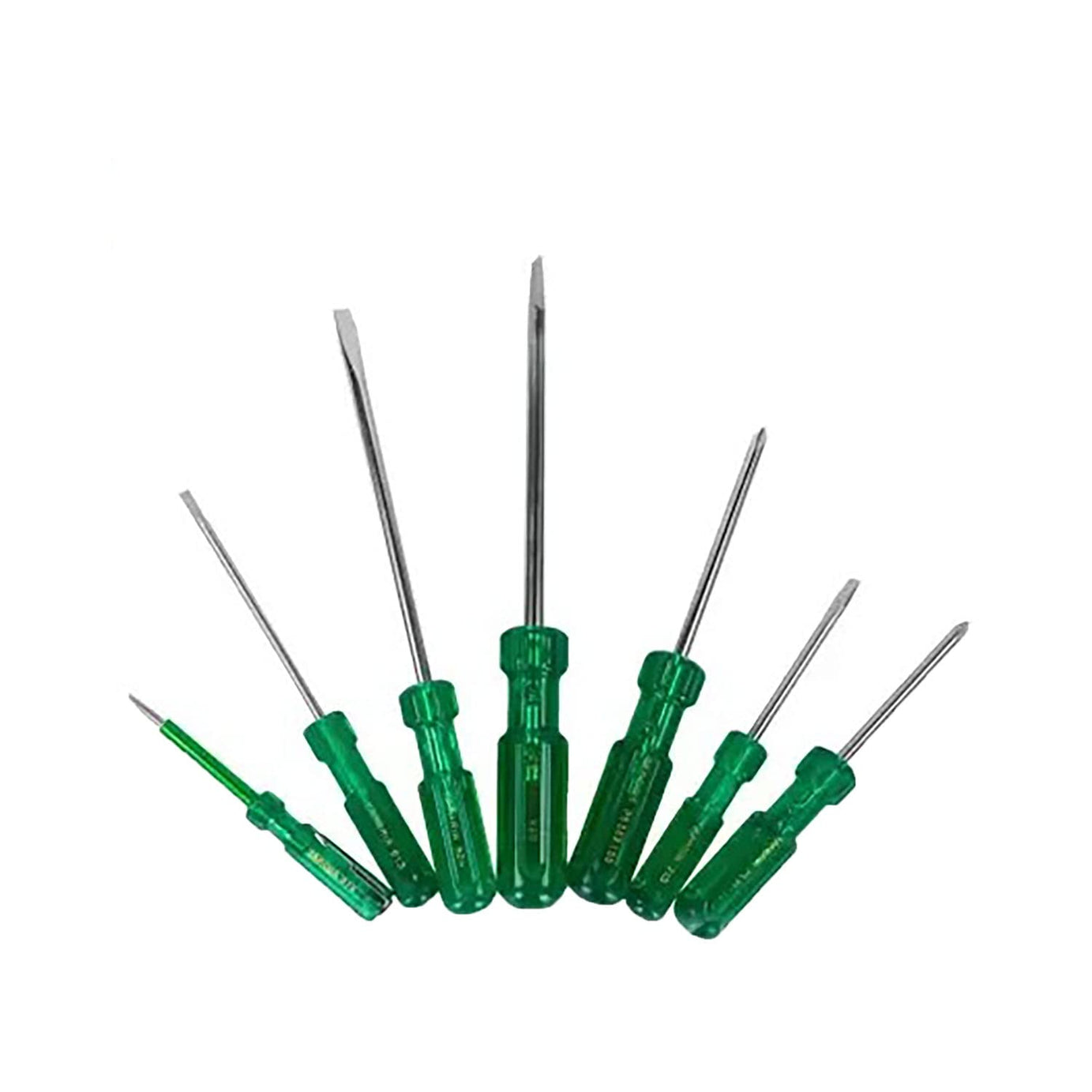 Taparia 1014 Blister Packaging Screw Driver Kit (7-Pieces), Green