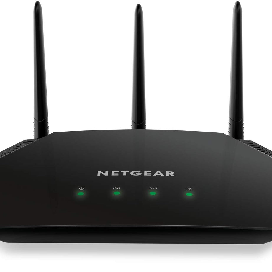 Netgear R6850 AC2000 Mbps, WiFi USB Dual Band Gigabit Wall Mount Router (Black)