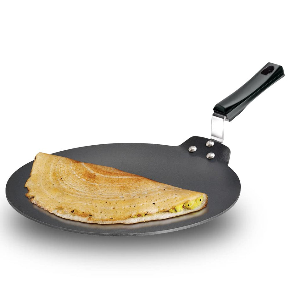 Hawkins Futura Nonstick Dosa Tava, Diameter 33 cm, Thickness 4.88 mm (Black) NDT33