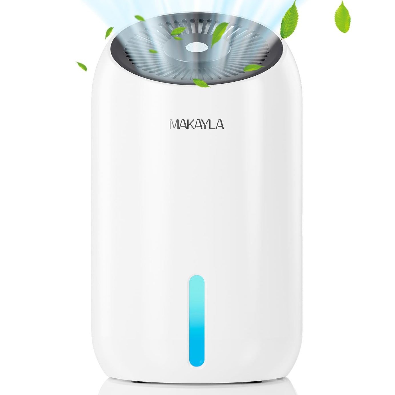 MAKAYLA Dehumidifiers, 30oz(860ml) , 2200 Cubic Feet(240sq ft) Small Dehumidifier with 7 Colors LED Light, Portable Quiet for Home Basements, Bathroom, Bedroom, Trailer, RV