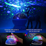 Chocozone Night Light Lamp Projector, Star Light Rotating Projector, Star Projector Lamp with Colors and 360 Degree Moon Star Projection with USB Cable,Lamp for Kids Room (Random Colour)